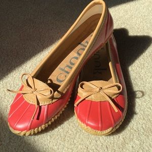 Chooka ballet flats red size 10